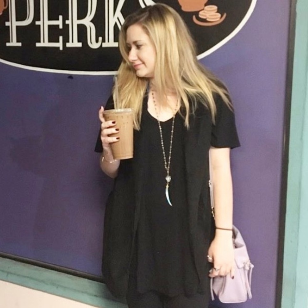 Black Fuzzy Vest